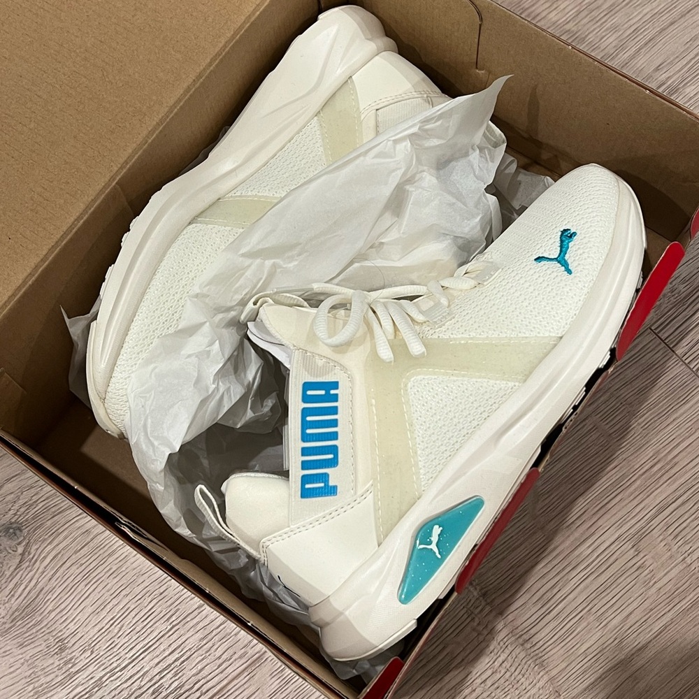 [NEW IN BOX] Puma Enzo 2 Speckle Marshmallow-Scuba Blue Women’s Shoes